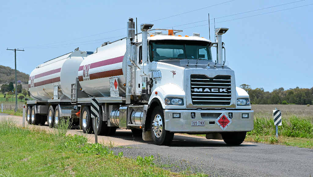 SAFETY CONCERNS: A Glenmar Fuels truck crossing the Allora-Clifton Rd culvert, which could soon have a load limit placed on it. SAFETY CONCERNS: A Glenmar Fuels truck crossing the Allora-Clifton Rd culvert, which could soon have a load limit placed on it.